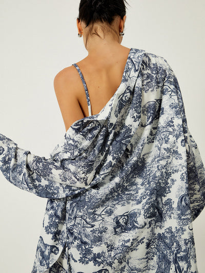 Gilda - Dreiteiliges Shorts-Set mit Blumendruck