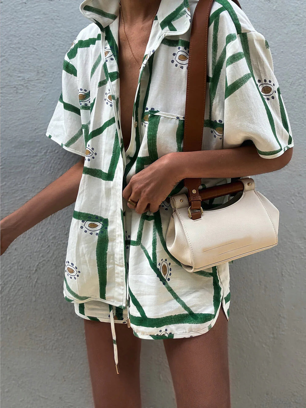 Julia - Set mit bedruckten Kordelzugshosen