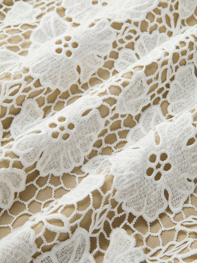 Cami - Halbtransparentes, doppellagiges Spitzenkleid