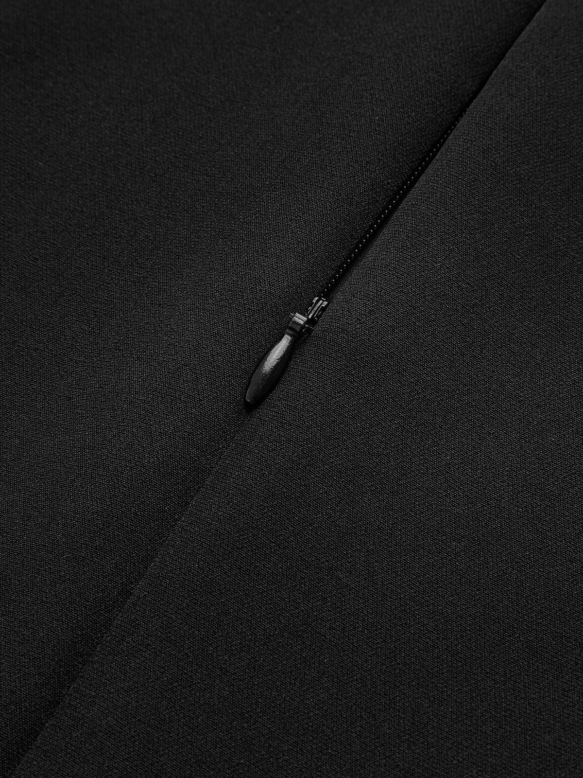 Valkyrie | Zweifarbiges ärmelloses plissiertes kurzes Kleid