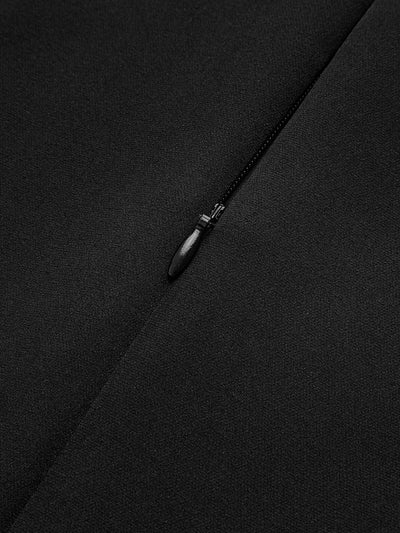 Valkyrie | Zweifarbiges ärmelloses plissiertes kurzes Kleid