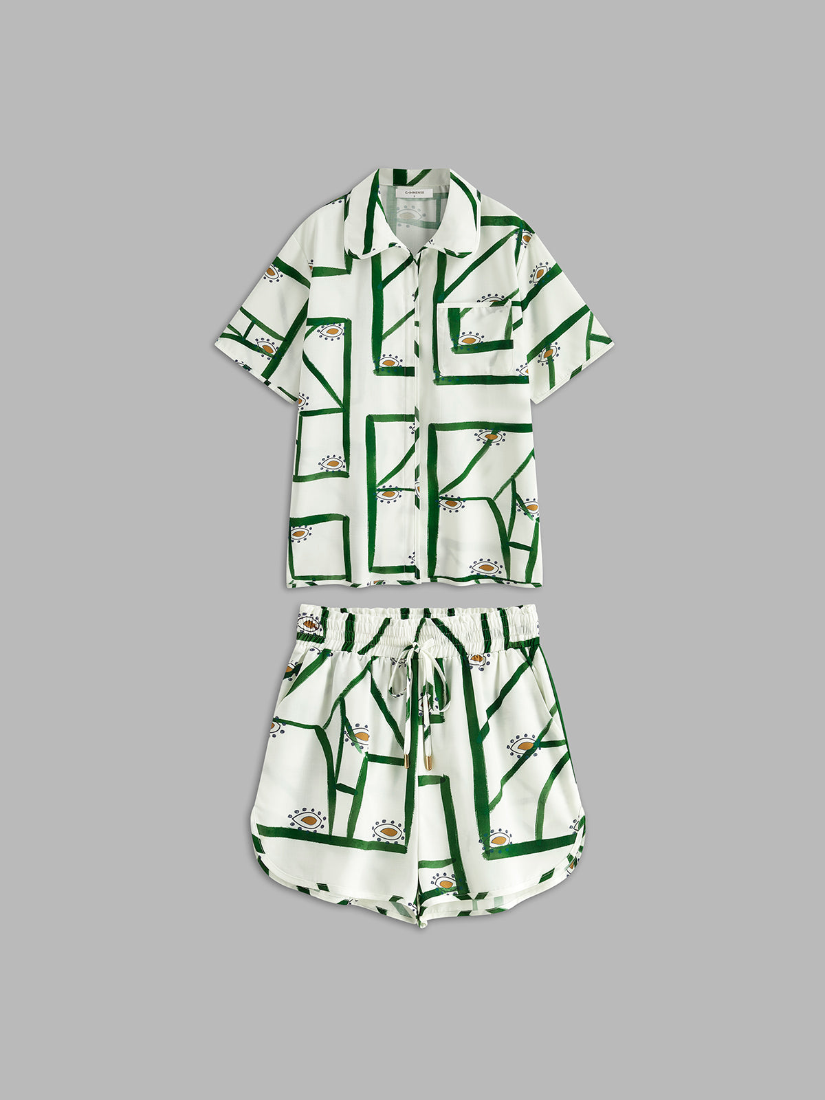 Julia - Set mit bedruckten Kordelzugshosen