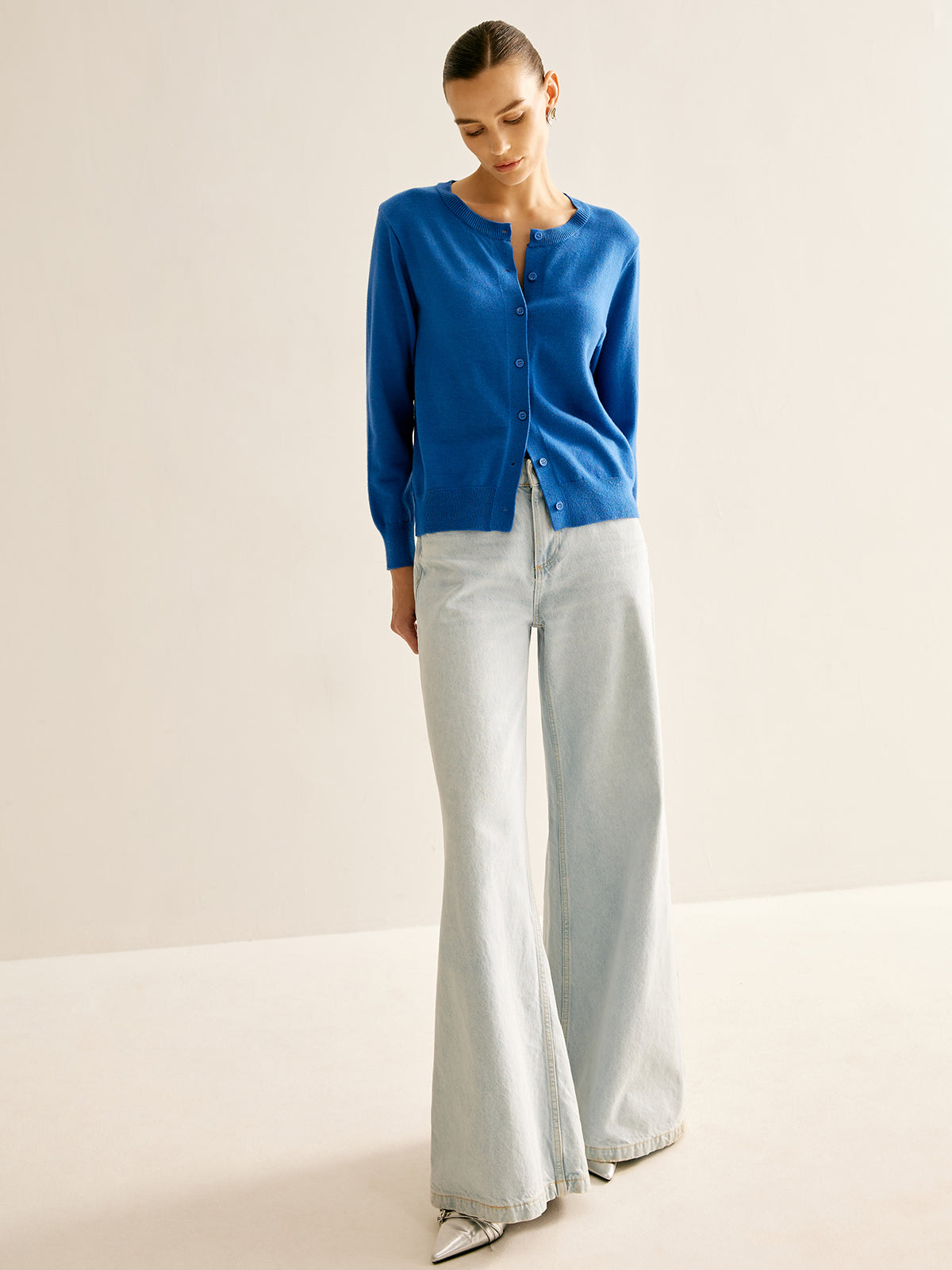 Klassischer Strick Cardigan mit subtiler Eleganz für Damen