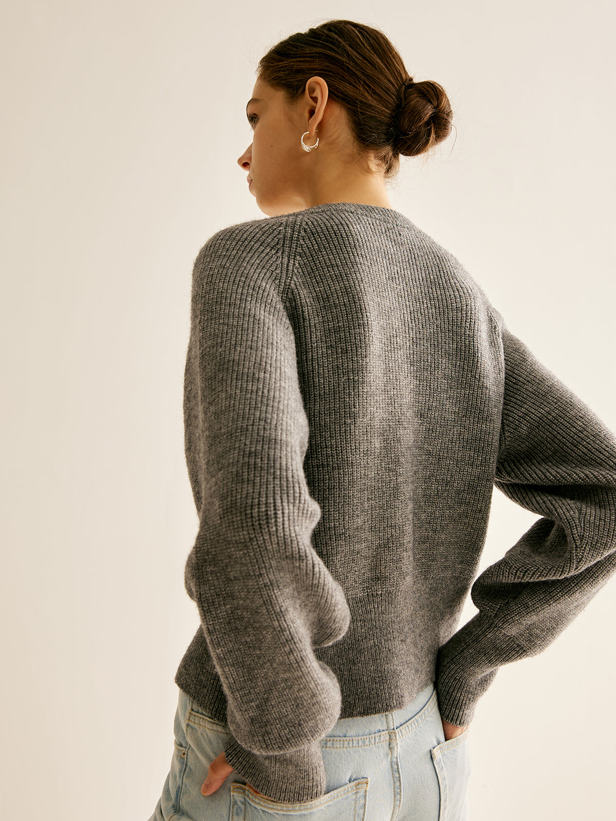 Strickcardigan mit Knopfleiste lässig & bequem für Frauen