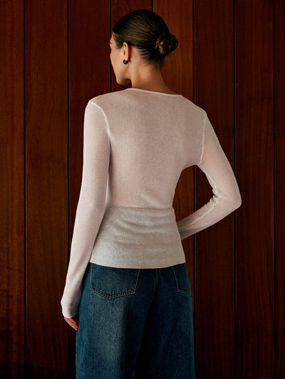 Top mit Knotendetails klassisch & elegant für Frauen