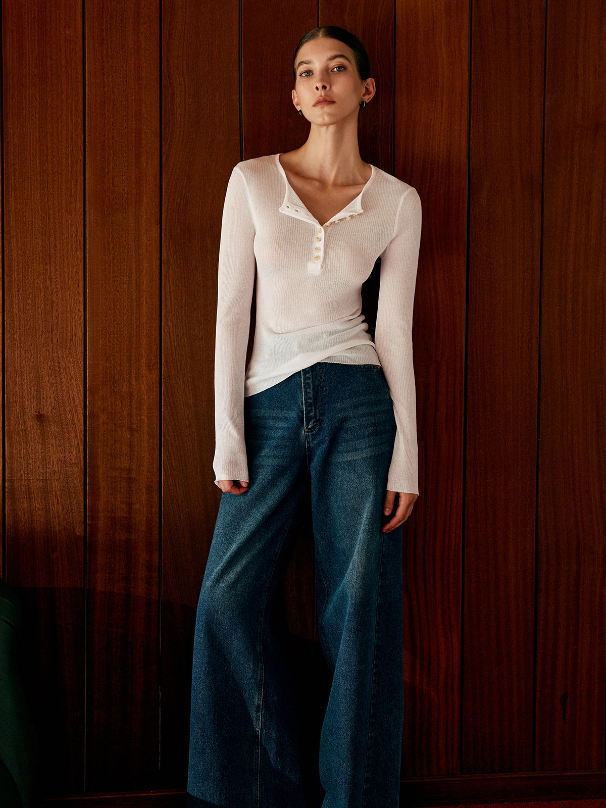 Top mit Knotendetails klassisch & elegant für Frauen