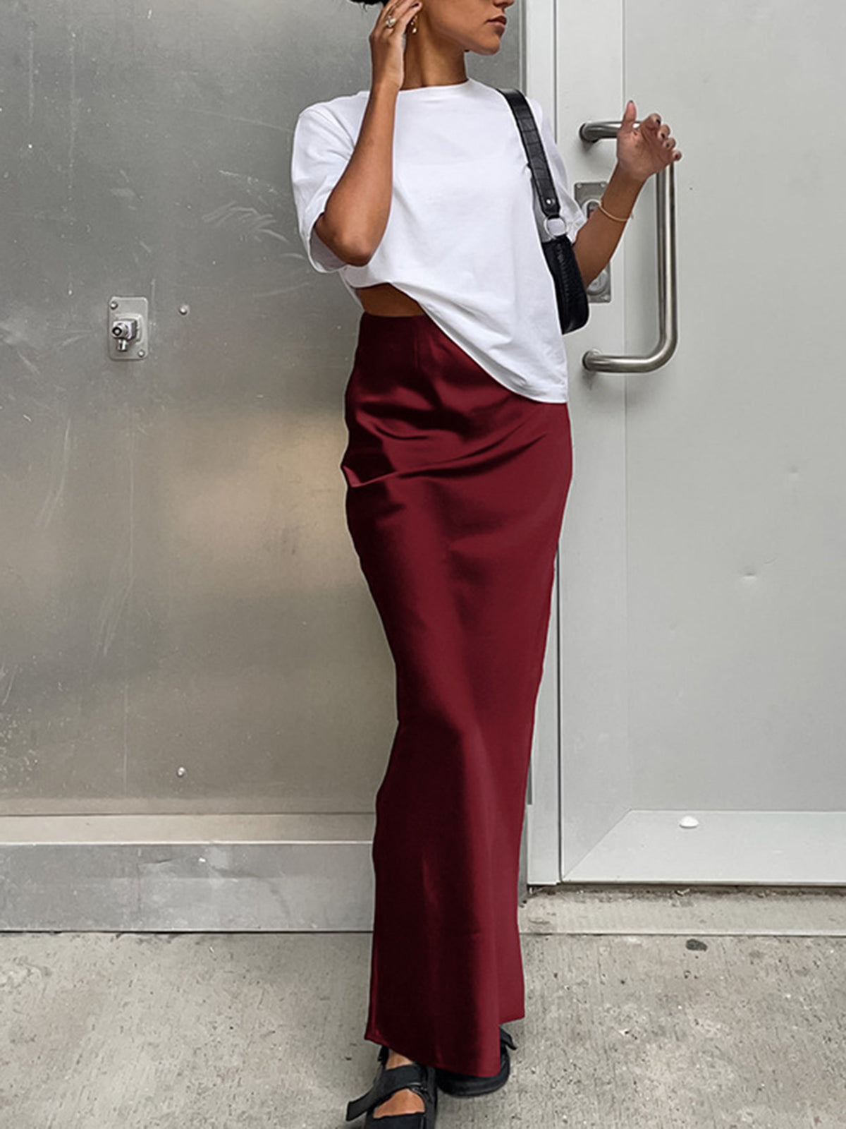 Anelis | Satin Maxirock