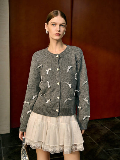 Bestickte Weste mit Perlenknöpfen einzigartig & elegant für Frauen