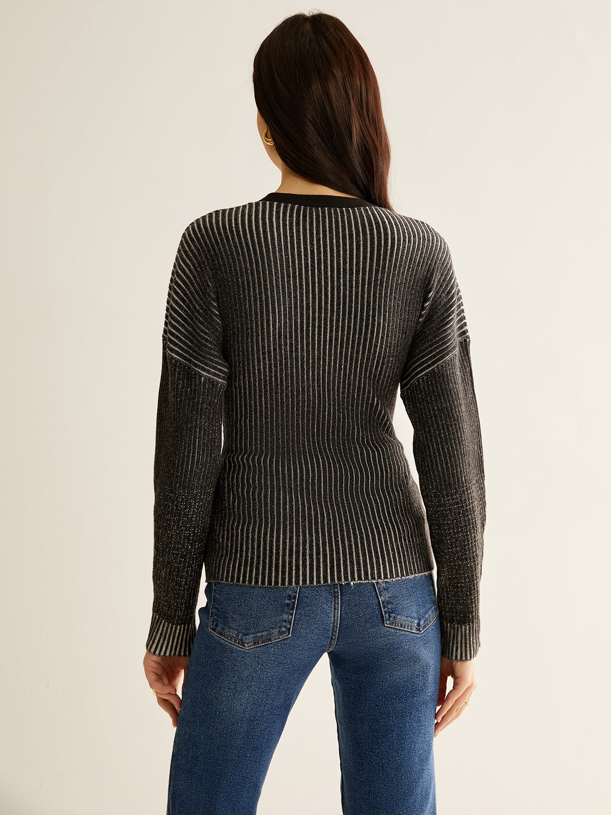 Metallisch gestrickte West trendig & einzigartig für Frauen