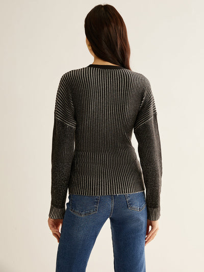 Metallisch gestrickte West trendig & einzigartig für Frauen