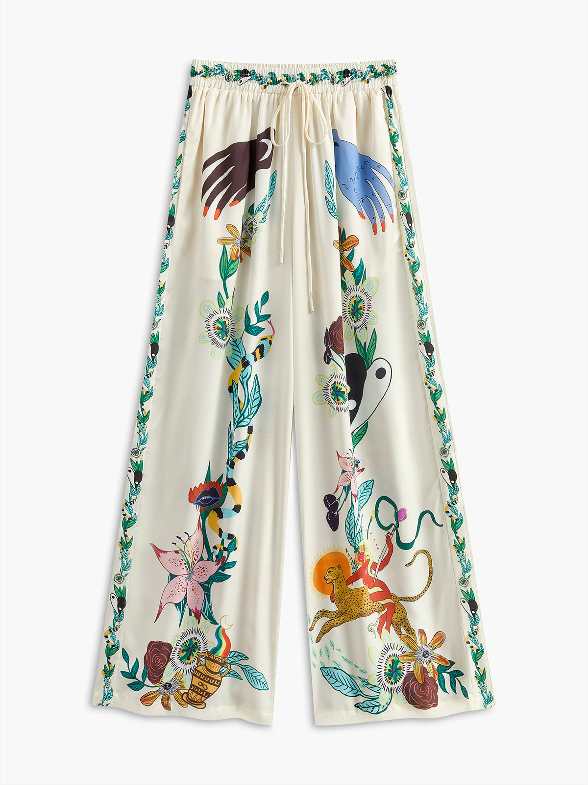 Carlota - Hosenset mit Blumendruck