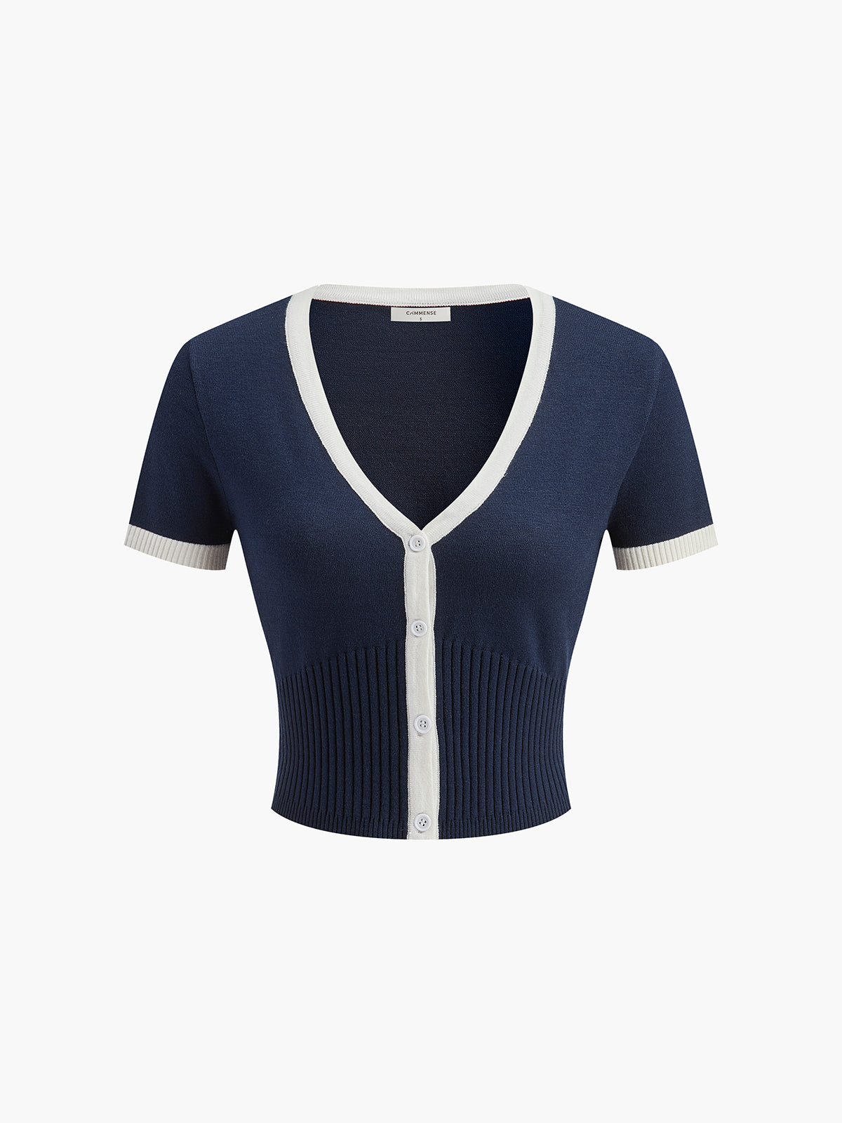 Christabel | Minimalismus Pullover-Rock-Set mit Kontrastbesatz