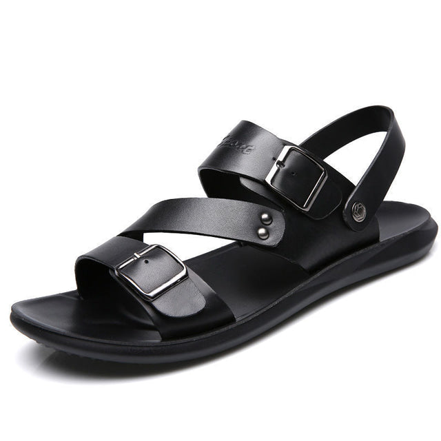 Benno - Entspannte Strandsandalen aus Leder