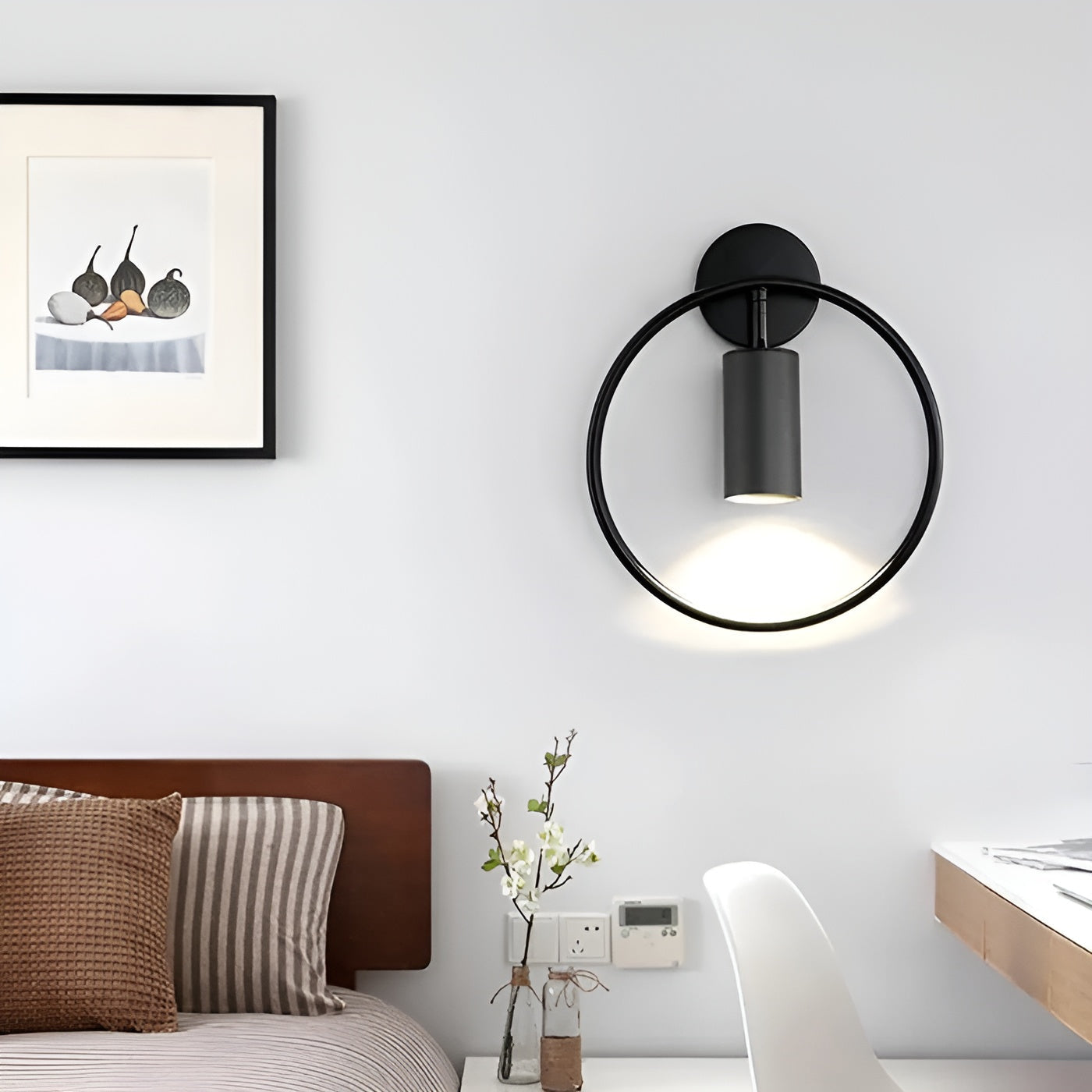 VivaLuxe Light - Moderne LED-Wandlampe mit Ring