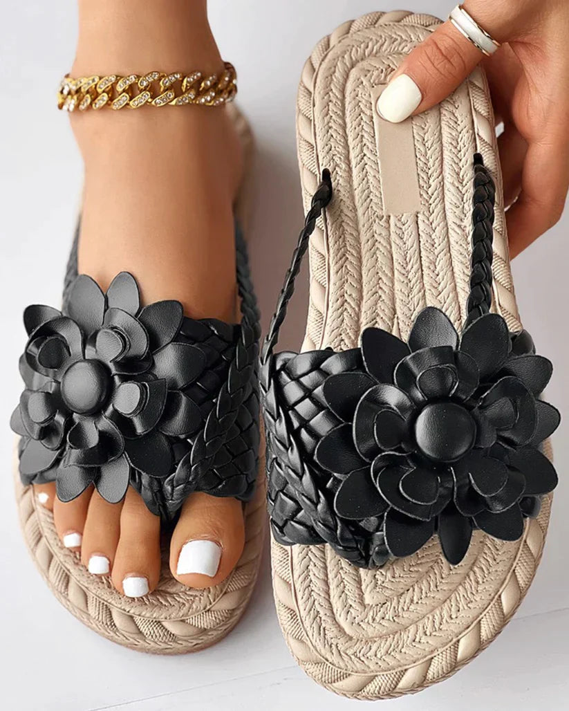 Odette® | Geflochtene Hausschuhe