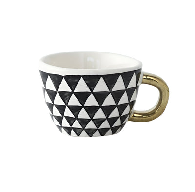GeoSip Cup - Unregelmäßige Geometrische Keramik-Kaffeetasse
