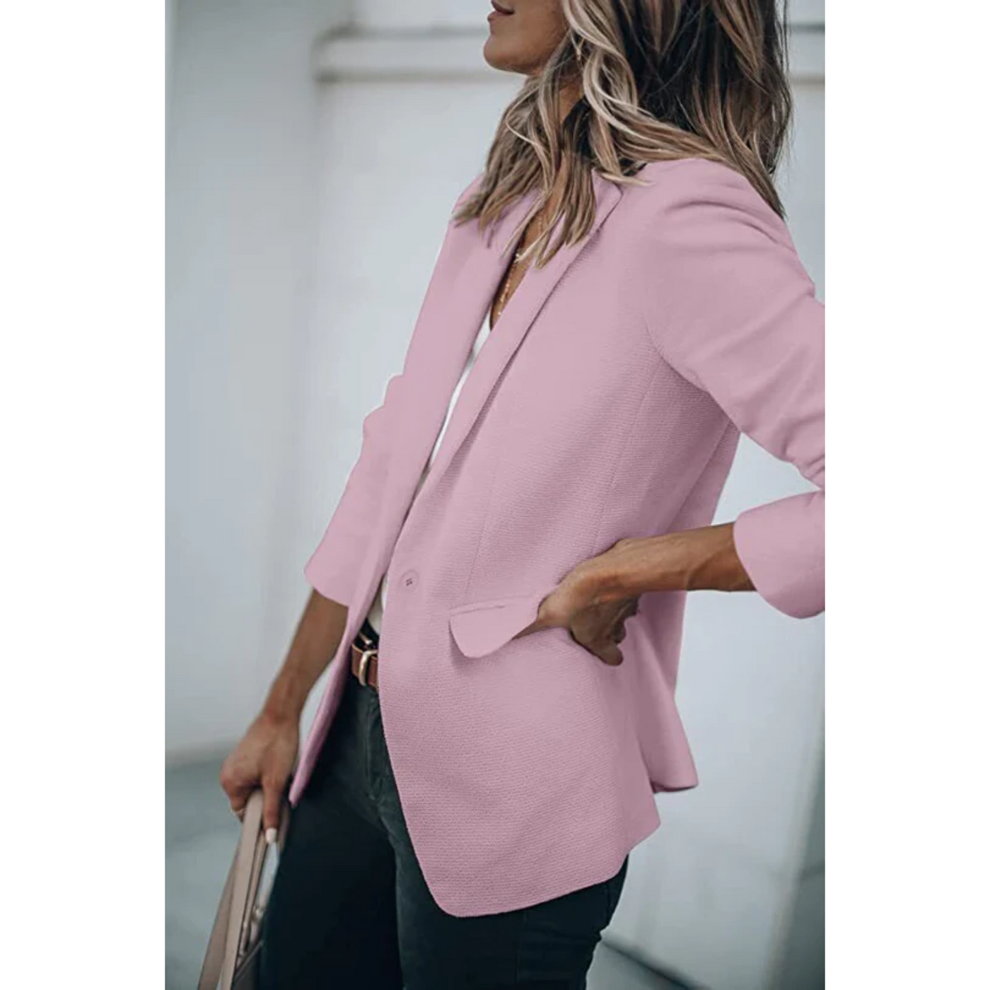 Unifarbener Blazer für Frauen