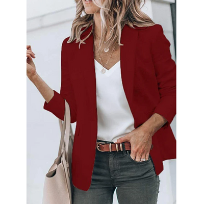 Unifarbener Blazer für Frauen