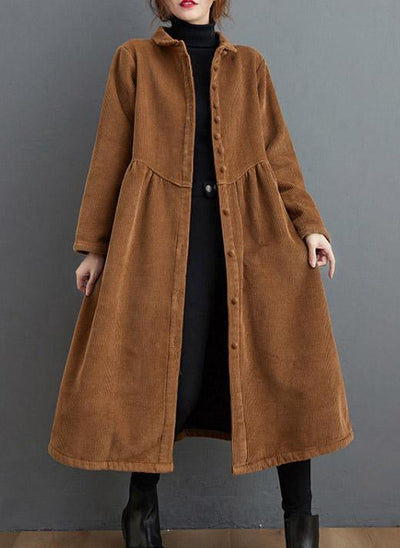 Langer Kordmantel für Frauen