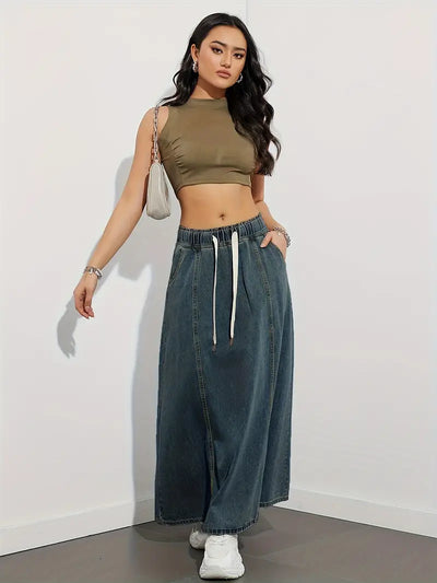 Bruna – Maxi-Jeansrock