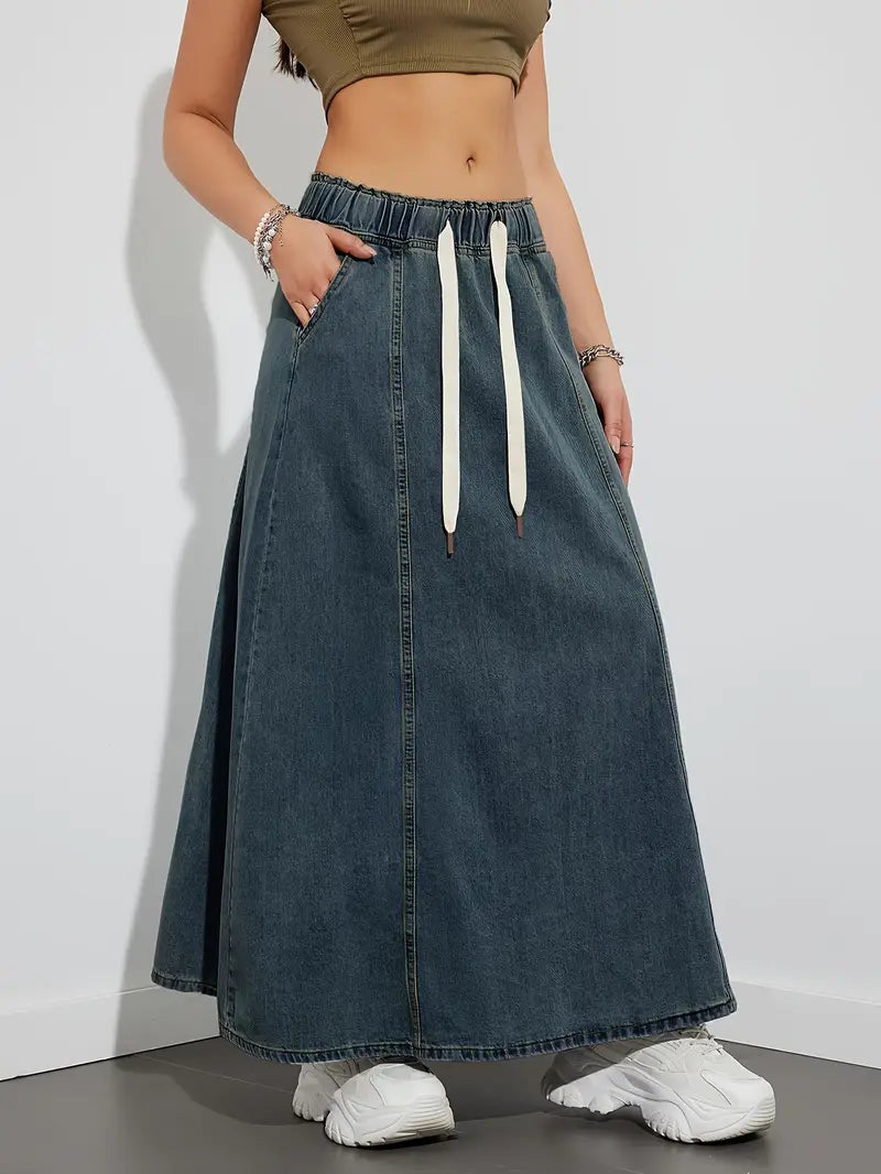 Bruna – Maxi-Jeansrock