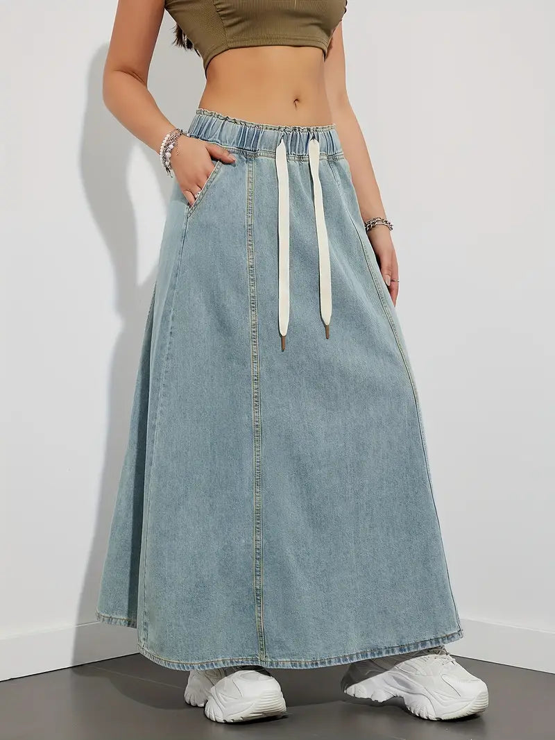 Bruna – Maxi-Jeansrock