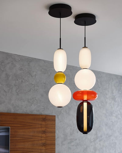 LumiSphere Light - Modern Colored Glass LED Pendant Light