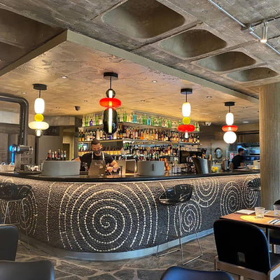 LumiSphere Light - Modern Colored Glass LED Pendant Light