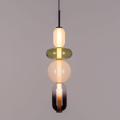 LumiSphere Light - Modern Colored Glass LED Pendant Light