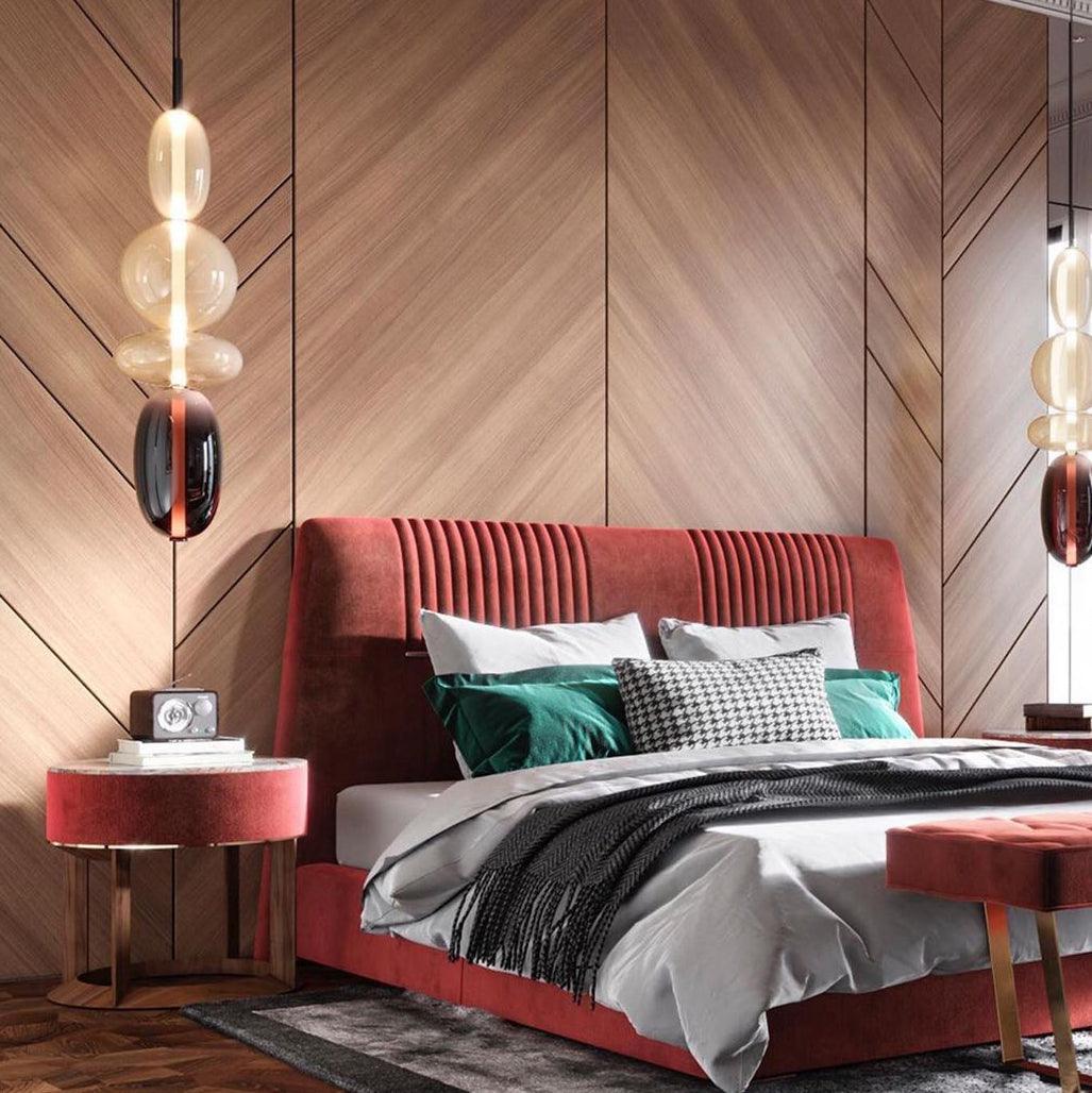 LumiSphere Light - Modern Colored Glass LED Pendant Light