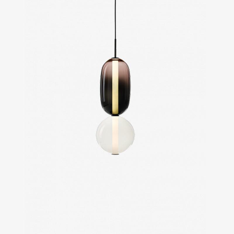 LumiSphere Light - Modern Colored Glass LED Pendant Light