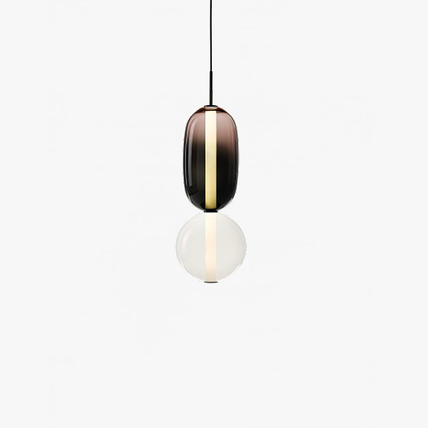 LumiSphere Light - Modern Colored Glass LED Pendant Light