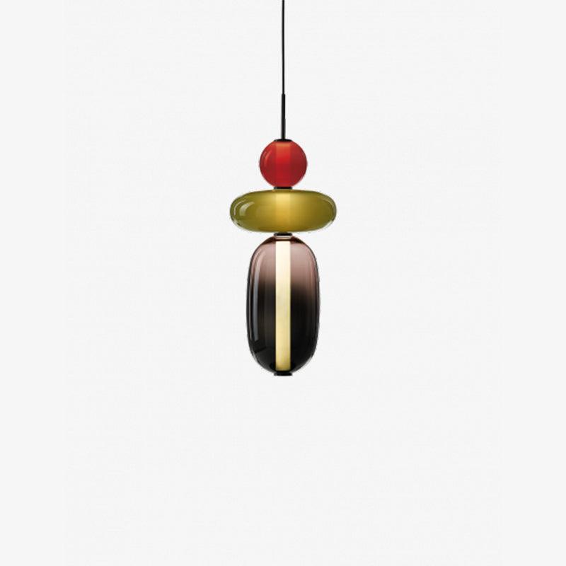 LumiSphere Light - Modern Colored Glass LED Pendant Light