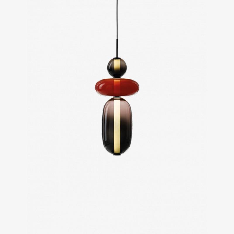 LumiSphere Light - Modern Colored Glass LED Pendant Light