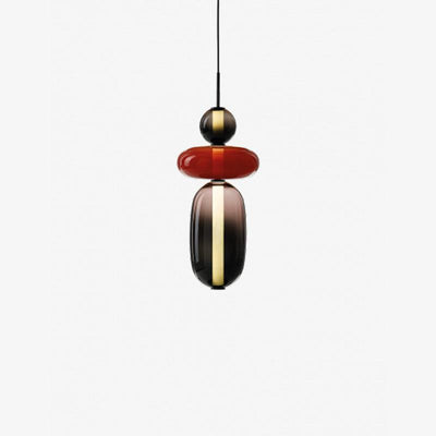 LumiSphere Light - Modern Colored Glass LED Pendant Light