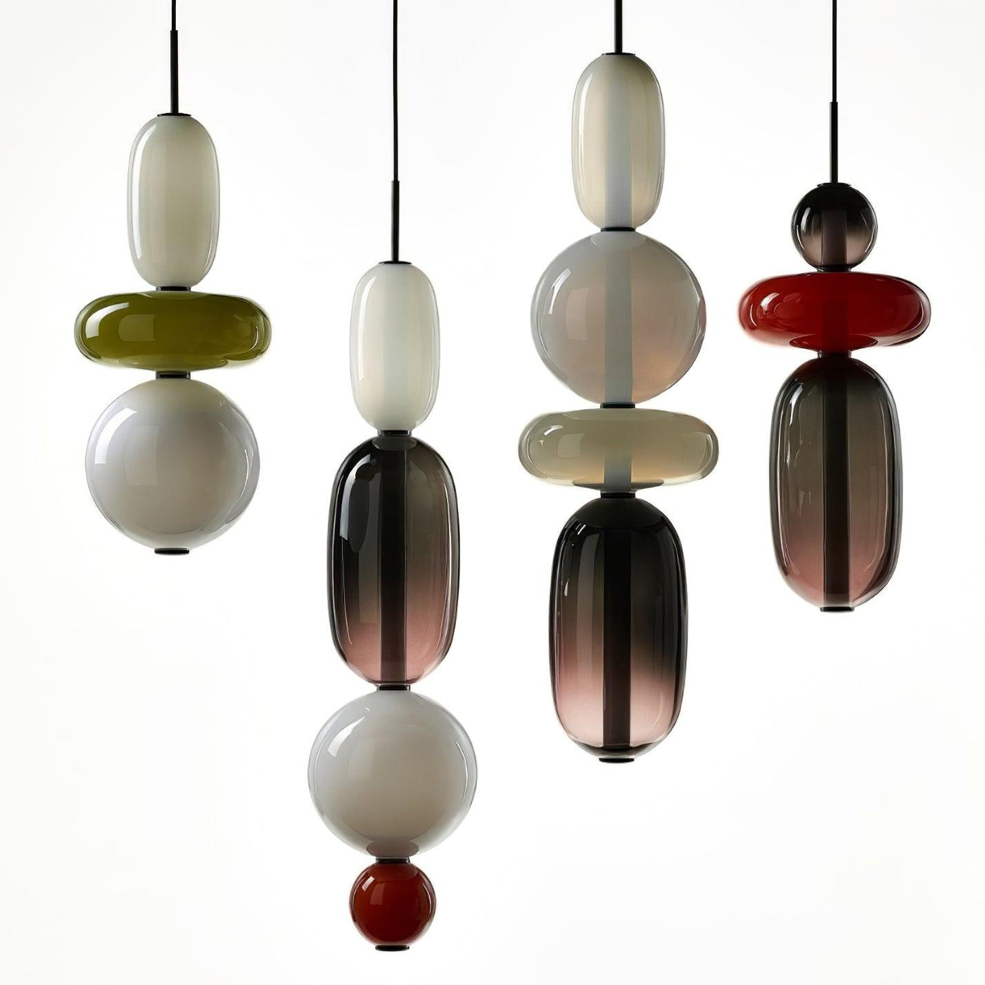 LumiSphere Light - Modern Colored Glass LED Pendant Light