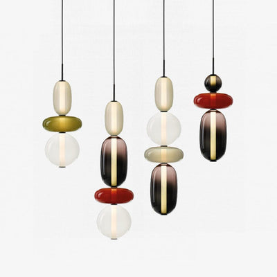 LumiSphere Light - Modern Colored Glass LED Pendant Light
