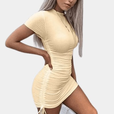 Figurbetontes Bodycon Minikleid mit glatter Passform für Frauen