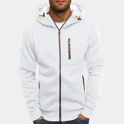 Zip Up Jacke mit Kapuze für Männer