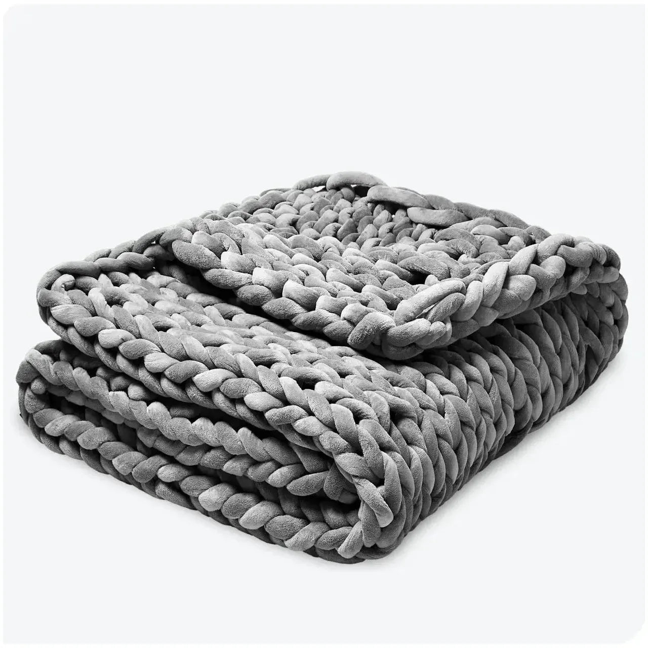 CHUNKY KNIT WEIGHTED THROW