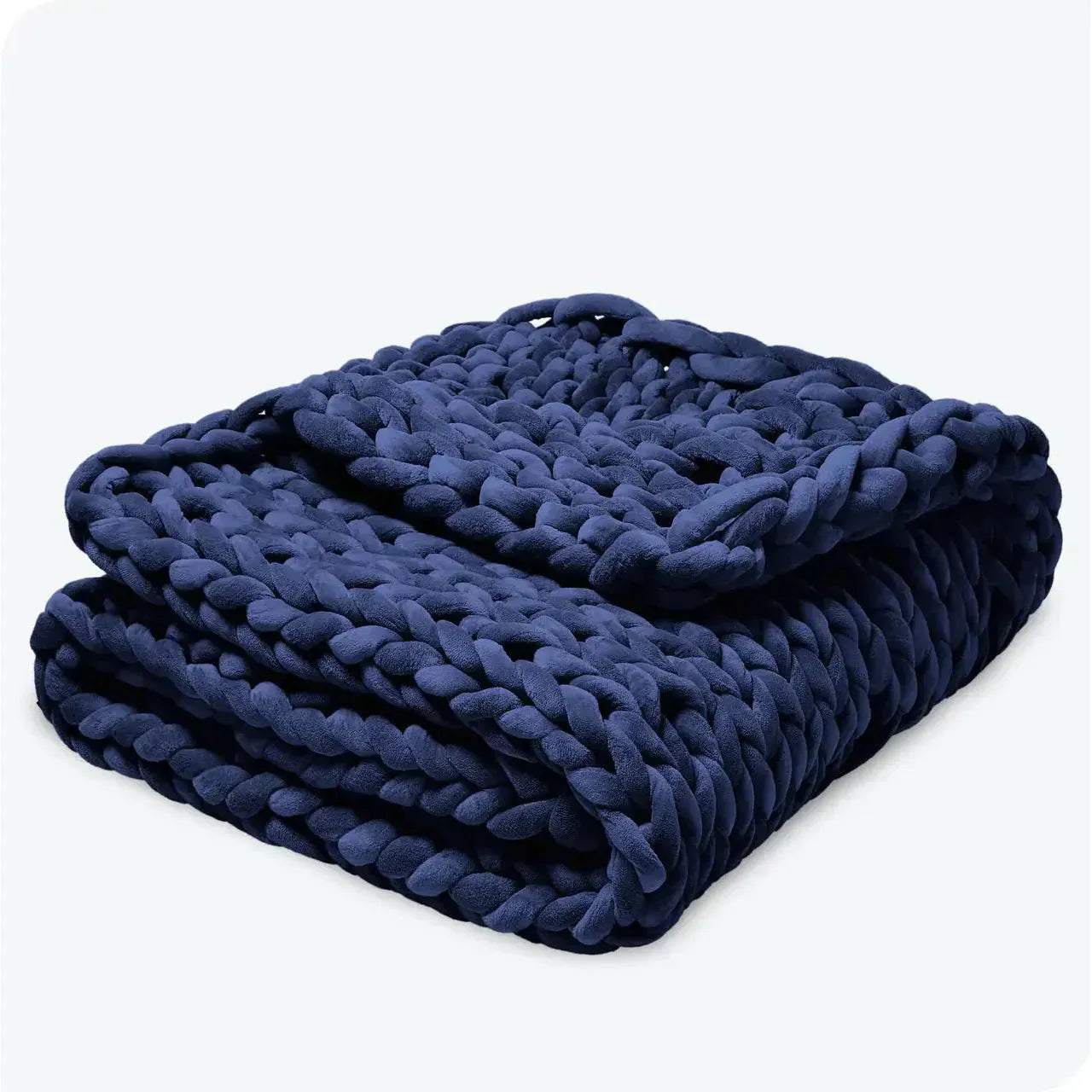 CHUNKY KNIT WEIGHTED THROW