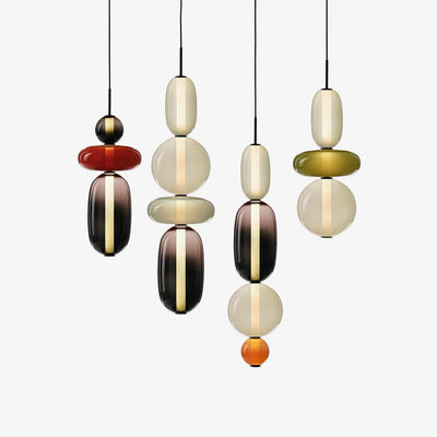LumiSphere Light - Modern Colored Glass LED Pendant Light