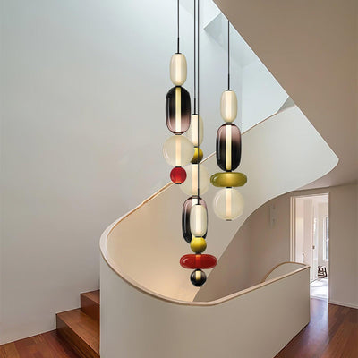 LumiSphere Light - Modern Colored Glass LED Pendant Light