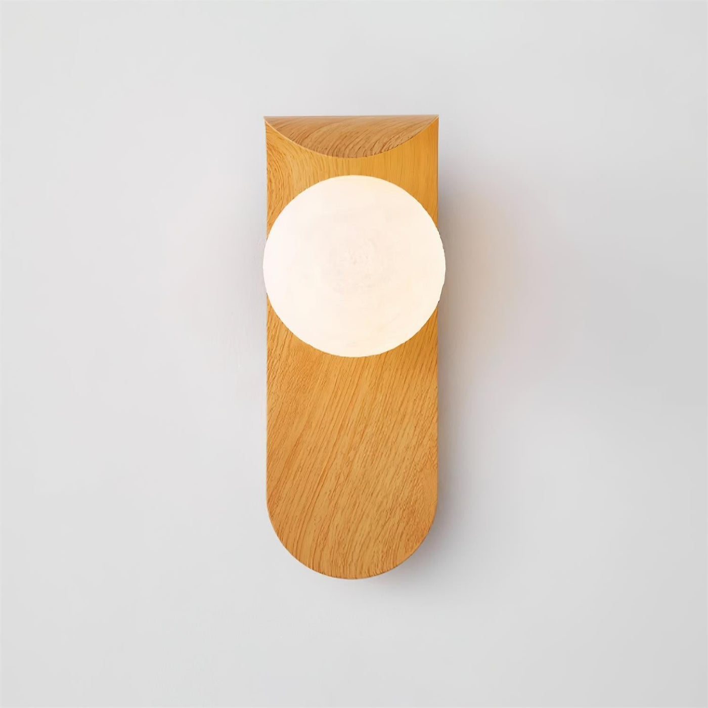 AuraWood Light – Retro Holz-Acrylglas LED Wandleuchte