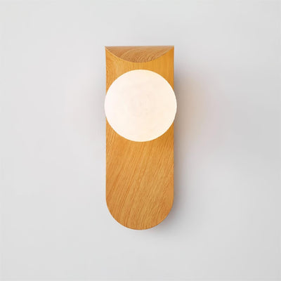 AuraWood Light – Retro Holz-Acrylglas LED Wandleuchte
