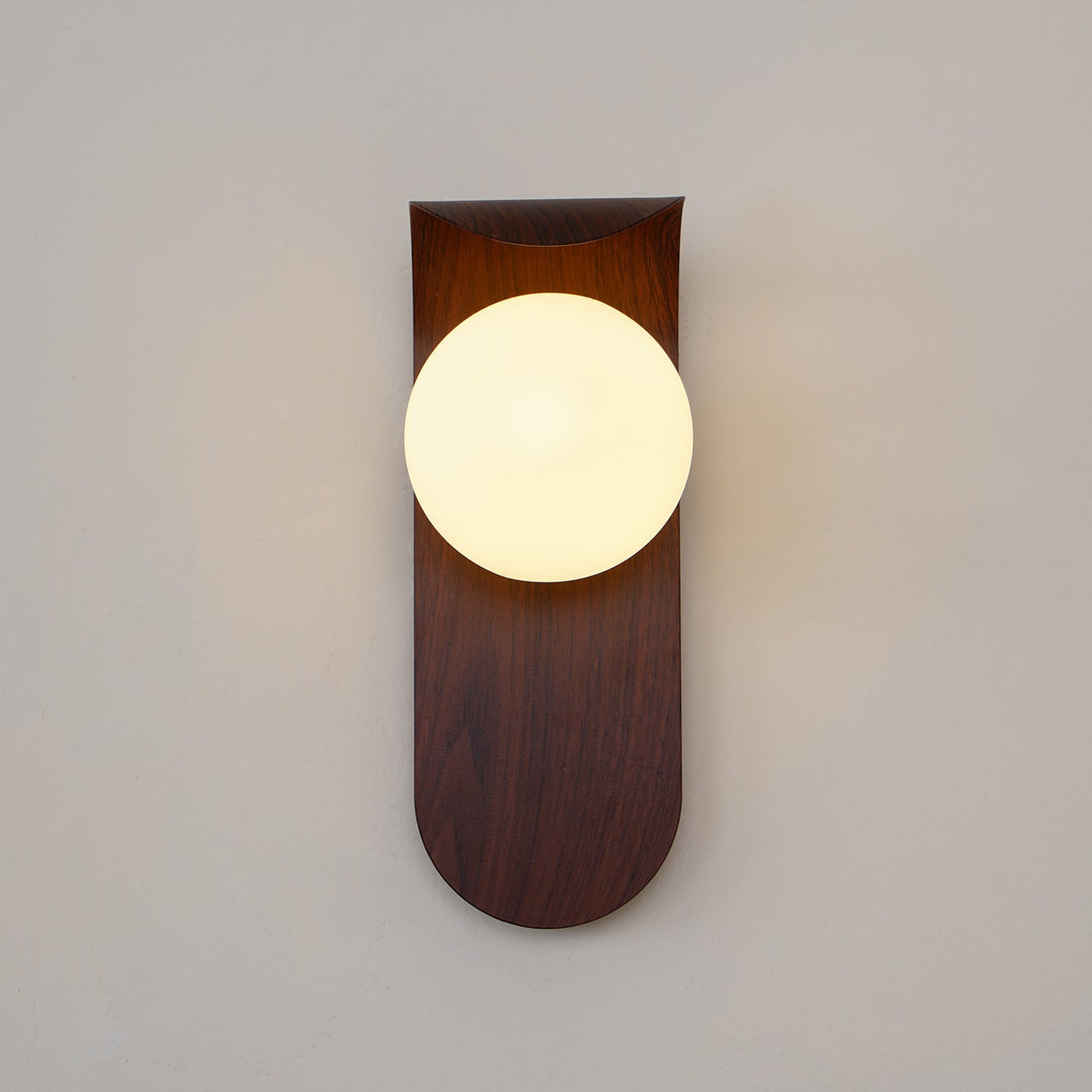 AuraWood Light – Retro Holz-Acrylglas LED Wandleuchte