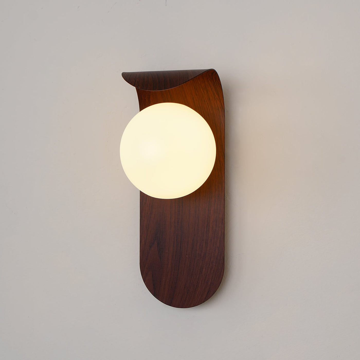 AuraWood Light – Retro Holz-Acrylglas LED Wandleuchte