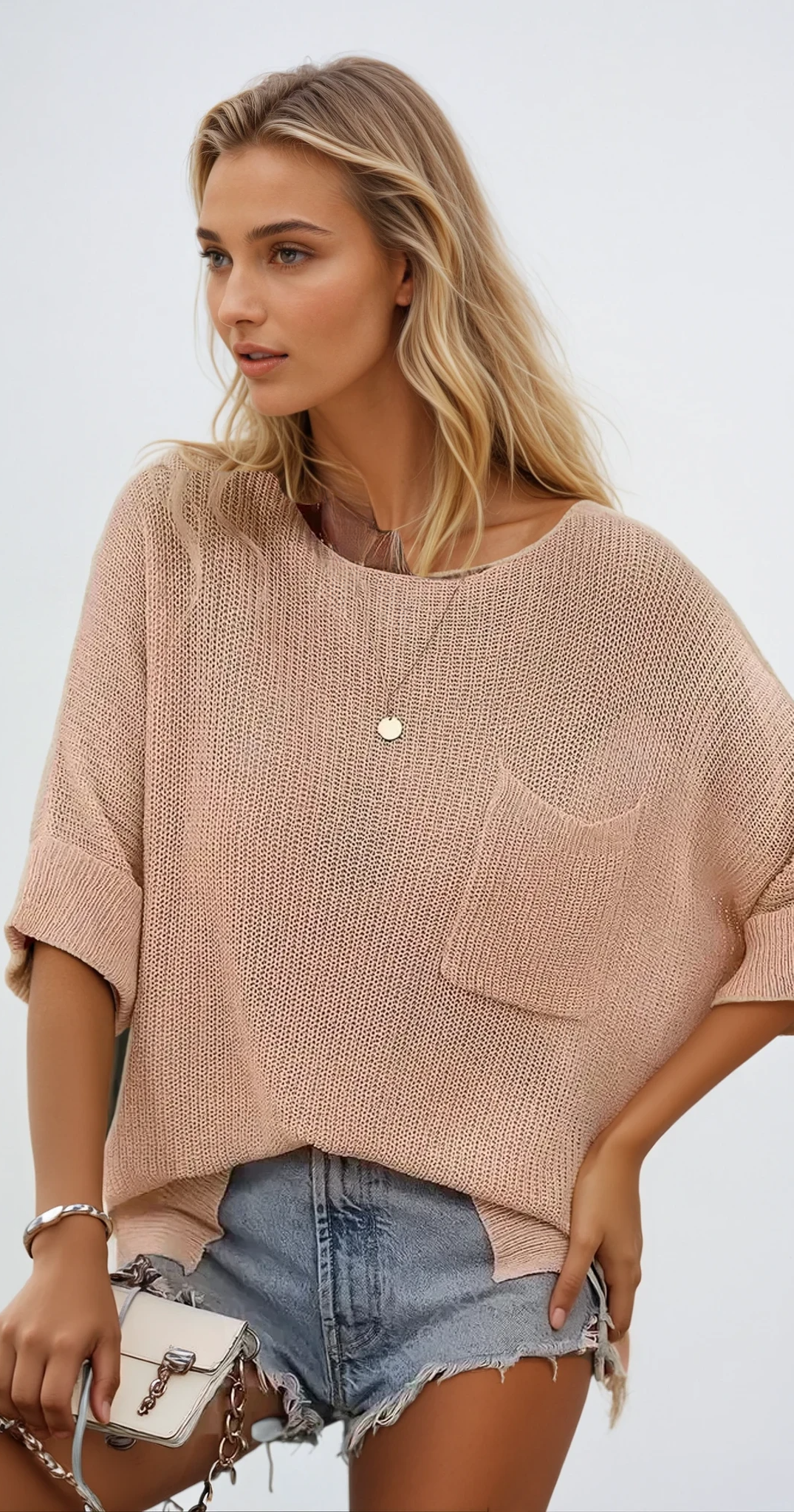 Celina – Oversized Batwing Bluse Für Lässige Outfits