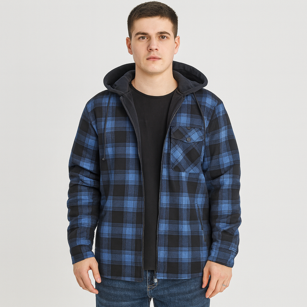 Johan | Gefüttertes Winter-Kapuzenhemd für Herren