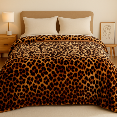 LioraPelt | Leoparden-Fleecedecke